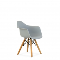 Кресло детское Barneo N-2 Eames Style цвет светло-серый