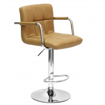 Барный стул Barneo N-69 Kruger Arm светло-коричневый