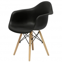 Кресло Barneo N-14 WoodMold Eames style черный