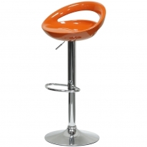 Барный стул Barneo N-6 Disco оранжевый глянец