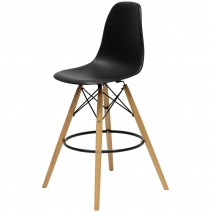 Барный стул Barneo N-11 LongMold Eames style черный 