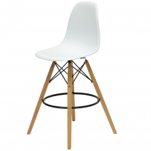 Барный стул Barneo N-11 LongMold Eames style белый