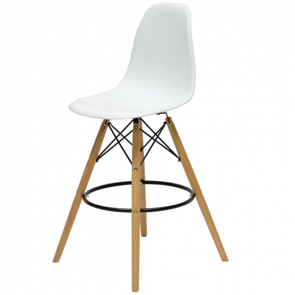 Барный стул Barneo N-11 LongMold Eames style белый