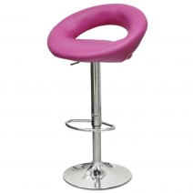 Барный стул Barneo N-84 Mira розовая ( фуксия) кожа