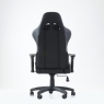 Кресло Barneo K-52 черная кожа черные вставки, газлифт 3кл, реклайнер, игровое