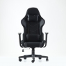Кресло Barneo K-50 черная сетка черные вставки, газлифт 3кл, реклайнер, игровое