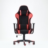 Кресло Barneo K-50 черная сетка красные вставки,игровое