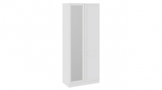 Шкаф для одежды с 1 глухой и 1 зеркальной дверью «Франческа» СМ-312.07.025 
