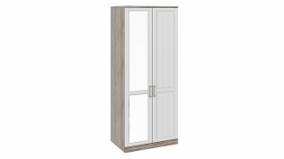 Шкаф для одежды с 1-ой глухой и 1-ой зеркальной дверями «Прованс»СМ-223.07.005L 