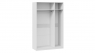 Шкаф комбинированный с 2 дверями со стеклом и 1 зеркальной дверью «Глосс» СМ-319.07.432