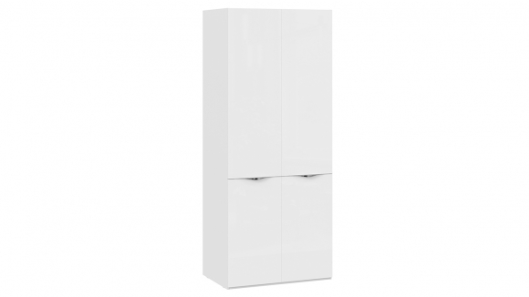 Шкаф для одежды с 2 дверями со стеклом «Глосс» СМ-319.07.211