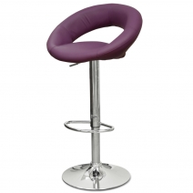 Барный стул Barneo N-84 Mira фиолетовая  кожа