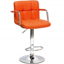 Барный стул Barneo N-69 Kruger Arm оранжевый