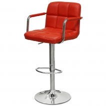 Барный стул Barneo N-69 Kruger Arm красный