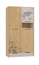 Шкаф для одежды двухдверный модульная детская "СТЭНФОРД"