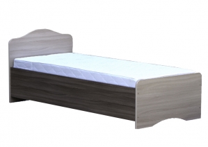 Кровать одинарная 800-1 круглая спинка с матрасом