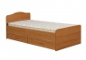 Кровать одинарная с ящиками 800-1 круглая спинка