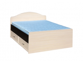Кровать полуторная 1200-1 с ящиками круглая спинка с матрасом