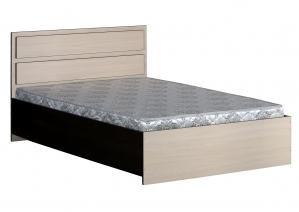 Кровать двухспальная 1600-2 прямая спинка