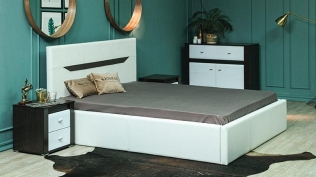 Кровать двухспальная с подъемным механизмом "Иоланта"  