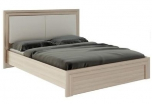 Кровать 1,6 с ламелями и мягкой частью "Глэдис" М31
