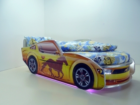 Кровать детская "Мустанг Премиум" с подсветкой